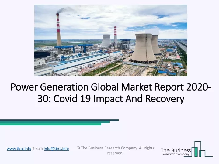 power generation global market report 2020 30 covid 19 impact and recovery
