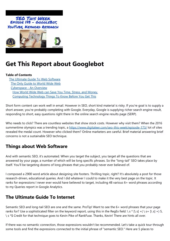 get this report about googlebot
