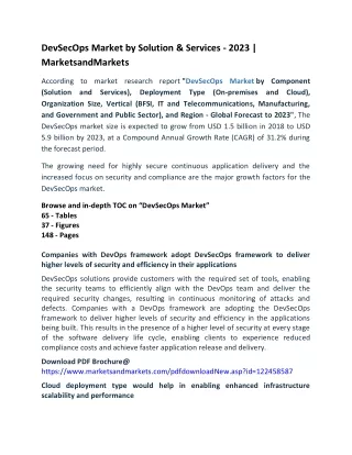 devsecops market by solution services 2023