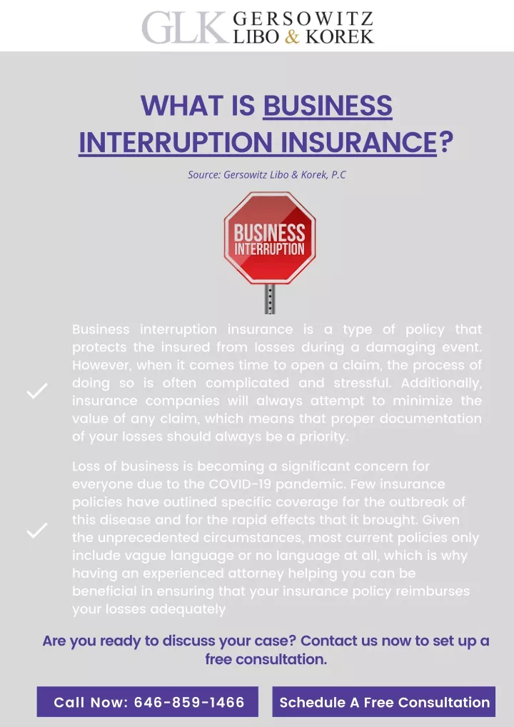 what is business interruption insurance source