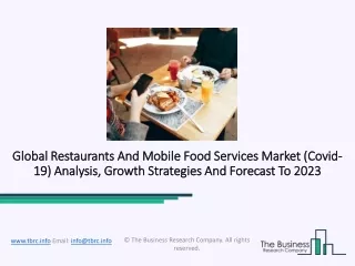 global restaurants and mobile food services