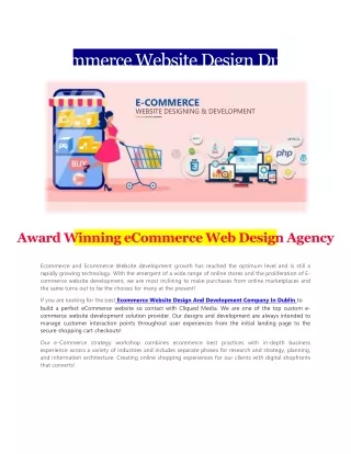 Ecommerce Website Design Dublin