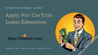 Apply For Car Title Loans Edmonton
