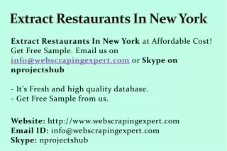 extract restaurants in new york