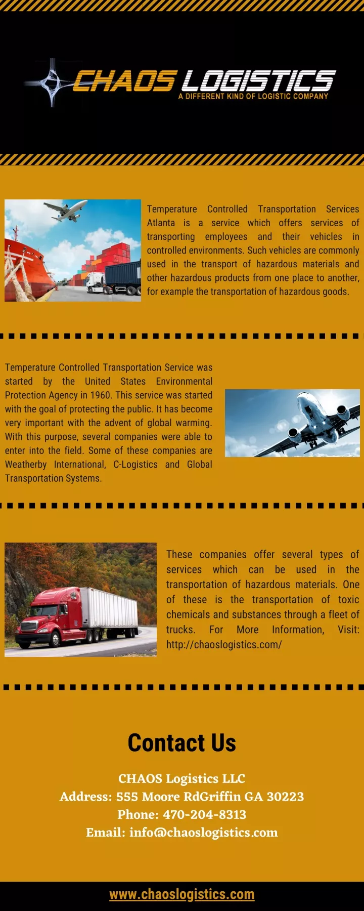 temperature controlled transportation services