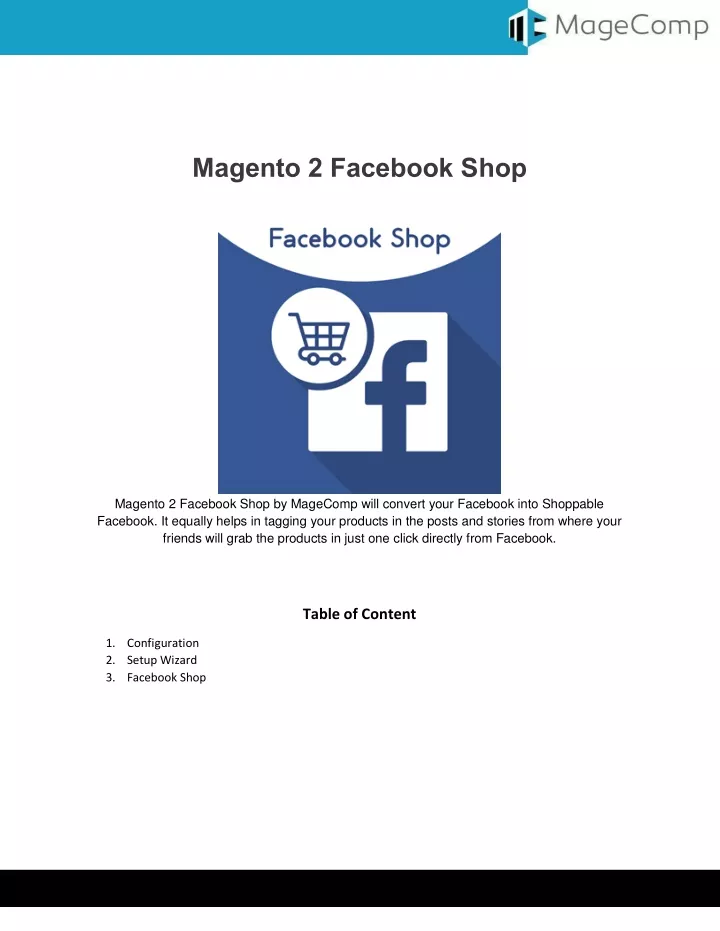 magento 2 facebook shop