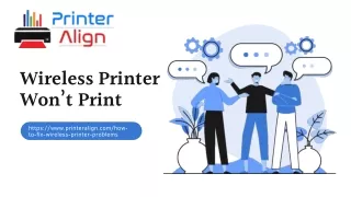 wireless printer won t print