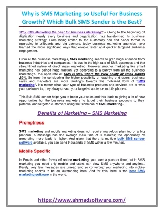why is sms marketing so useful for business