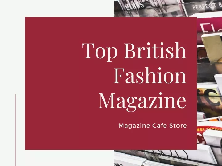 top british fashion magazine