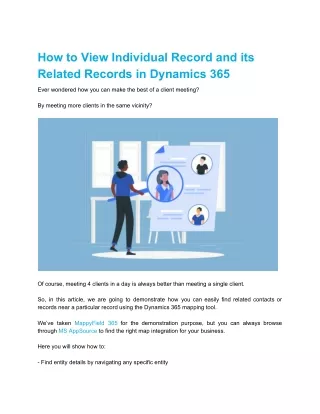 how to view individual record and its related