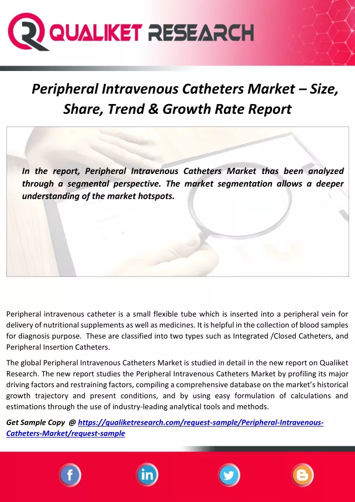 peripheral intravenous catheters market size