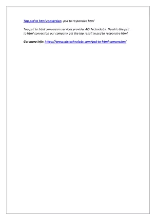 top psd to html conversion psd to responsive html