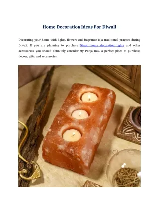 home decoration ideas for diwali