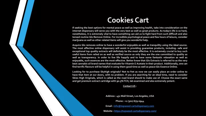 cookies cart