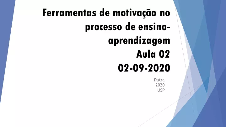 ferramentas de motiva o no processo de ensino