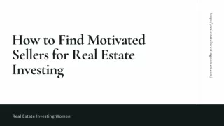 How to Find Motivated Sellers for Real Estate Investing
