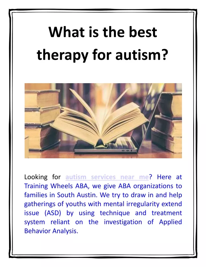 what is the best therapy for autism