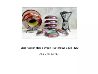 Jual Hadroh Habib Syech