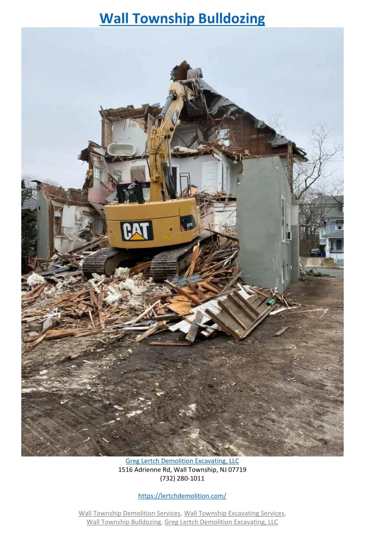 wall township bulldozing