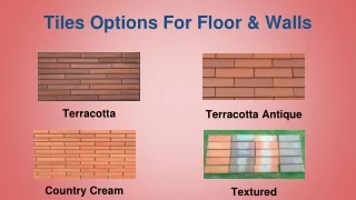 Best wall and floor tiles