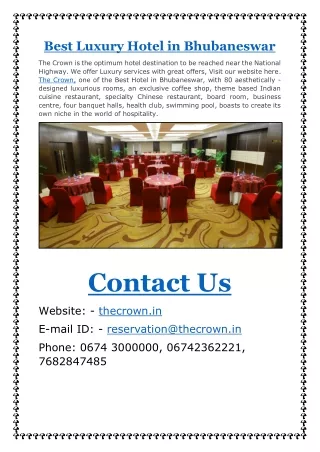 best luxury hotel in bhubaneswar