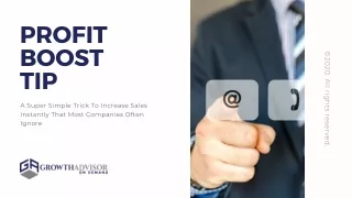 [Increase Sales] A Super Simple Trick To Increase Sales Instantly That Most Companies Often Ignore