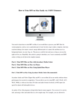 how to trim mp3 on mac easily via 3 mp3 trimmers