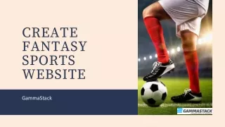 Create Fantasy Sports Website