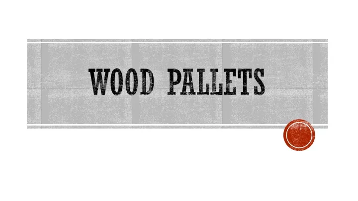 wood pallets