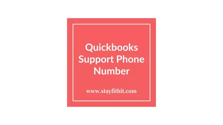 quickbooks support phone number