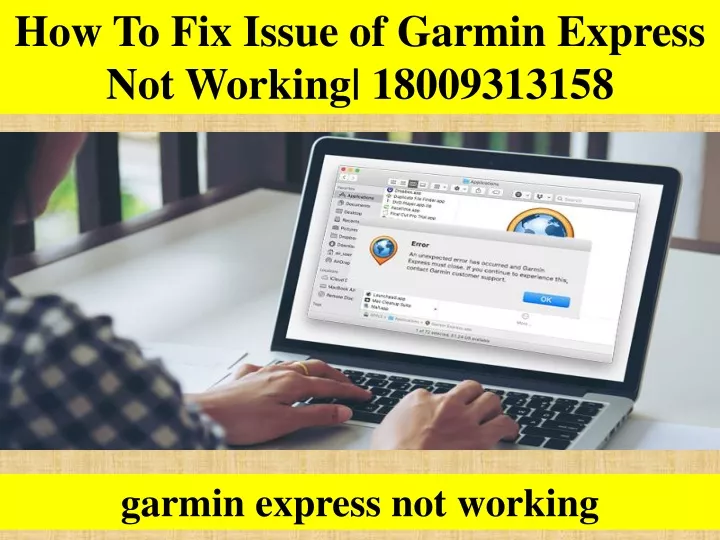 how to fix issue of garmin express not working