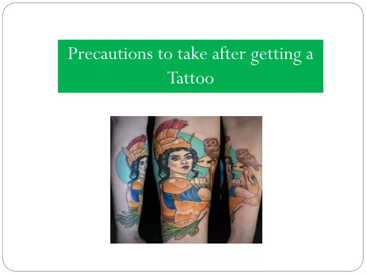 precautions to take after getting a tattoo