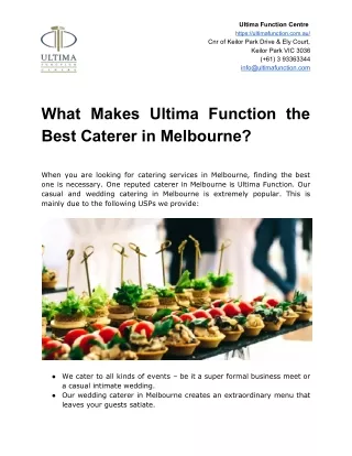 ultima function centre