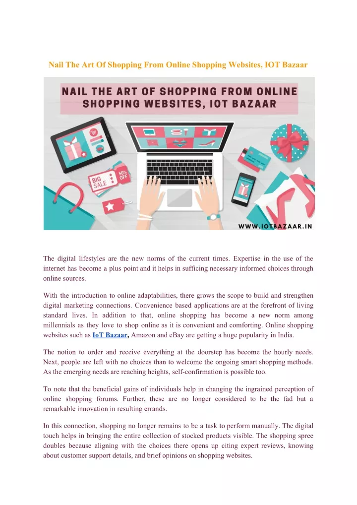 nail the art of shopping from online shopping