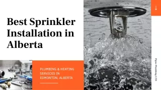 Top Best Sprinkler Installation in Alberta at Low Prices