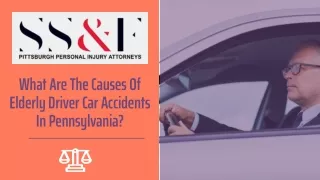 what are the causes of elderly driver