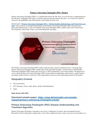 primary sclerosing cholangitis psc market