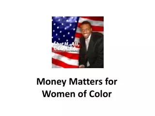 Money Matters for Women of Color