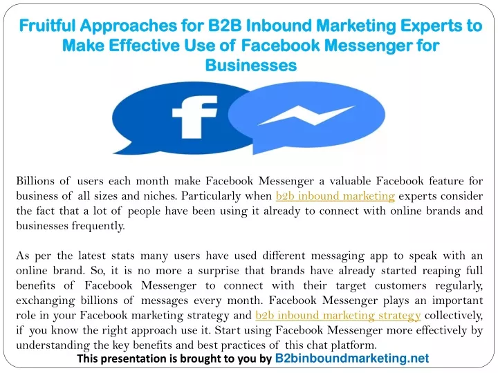 fruitful approaches for b2b inbound marketing