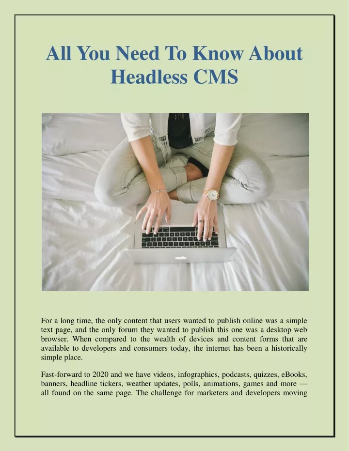 all you need to know about headless cms