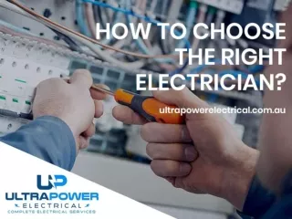 How to Choose the Right Electrician in Sydney?