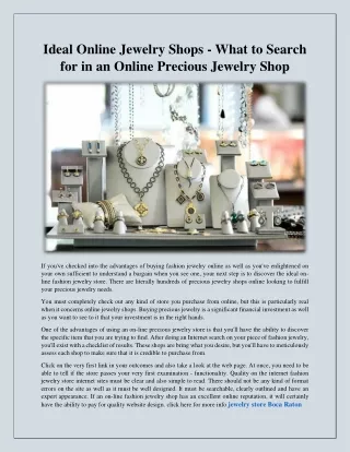 jewelry store in Boca Raton Florida