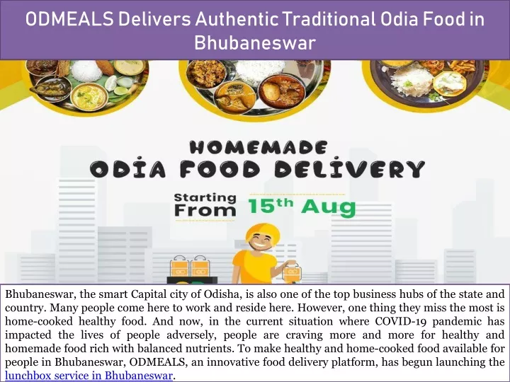 odmeals delivers authentic traditional odia food in bhubaneswar