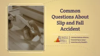 common questions about slip and fall accident