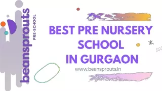 best pre nursery school in gurgaon