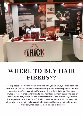 Where To Buy Hair Fibers?
