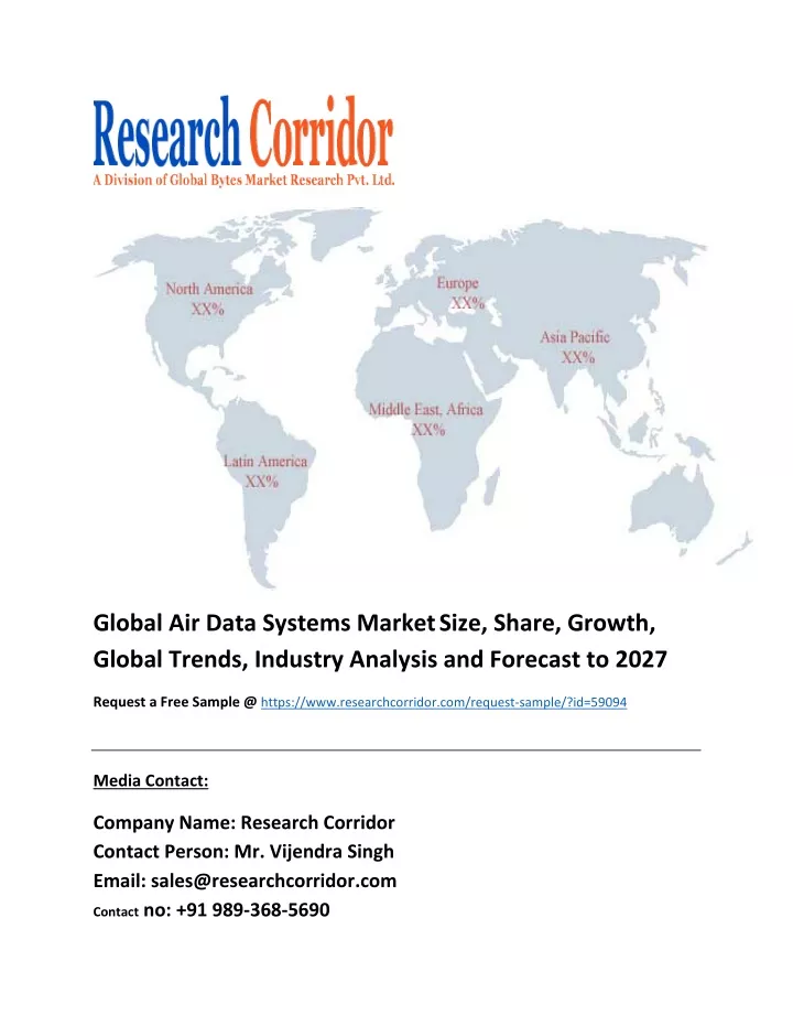 global air data systems market size share growth