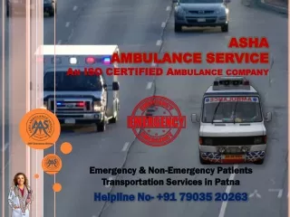 Book your ICU appointment with Ambulance Service in Patna | ASHA