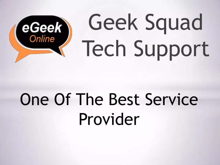 geek squad tech support