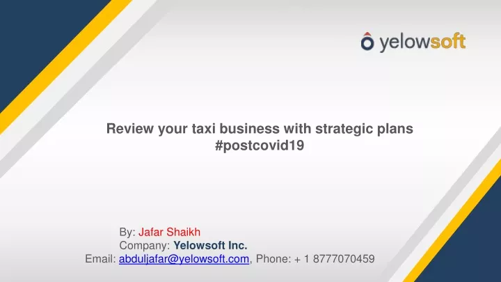 review your taxi business with strategic plans